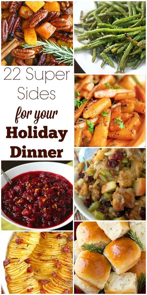 You don't have to resort to takeout or delivery, these recipes can all be done in a few hours and taste just as good as turkey. 22 Super Sides for Your Holiday Dinner | Holiday ...