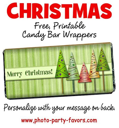 You can find a free download of the original vintage christmas card (along with other free cards) here. Free DIY Printable Christmas Candy Bar Wrappers - This ...
