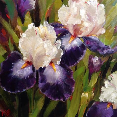 Dpw Original Fine Art Auction Iris Garden Krista Eaton Iris