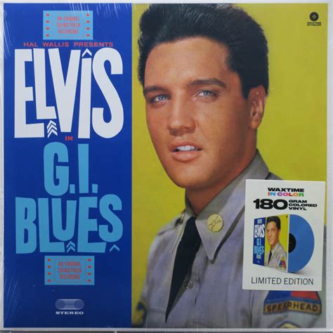 Elvis Presley Gi Blues 180g Blue Vinyl Lp Goldmine Records