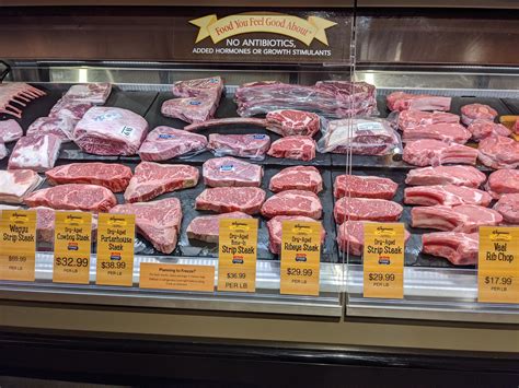 We got a Wegmans in town.. I walked by the meat dept.. Was not