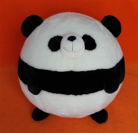 2017 2828cm Cute Stuffed Animal Doll Plush Soft Toy Round Panda Teddy