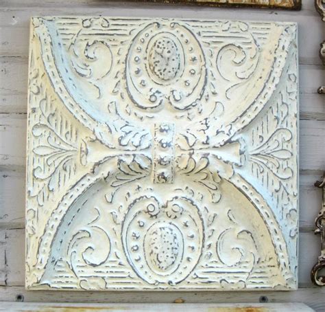 Choose your favorite antique tin ceiling tiles designs and purchase them as wall art, home decor, phone cases, tote bags, and more! Antique tin ceiling tile. Circa 1910. | Antique Tin ...