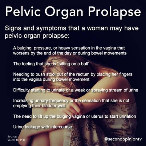 Infographic On Pelvic Organ Prolapse Designed By Cindy George For