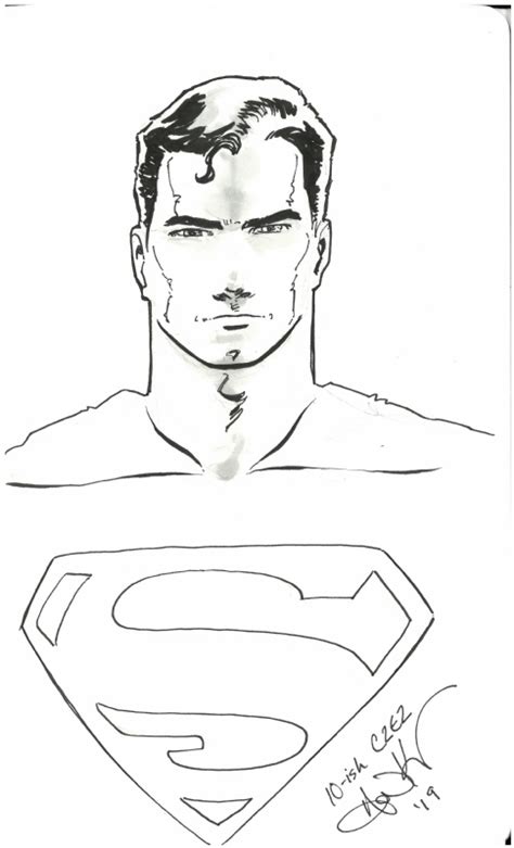 Superman Aaron Kuder In Jason Muis Catchall Sketchbook Comic Art