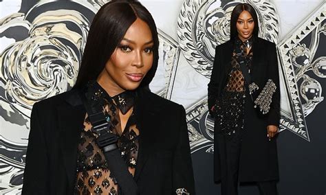 Naomi Campbell Leads The Stars At The Dior Homme Paris Fashion Week Show Daily Mail Online