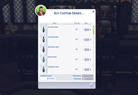 Mod The Sims Ats4 Beer Made Drinkable
