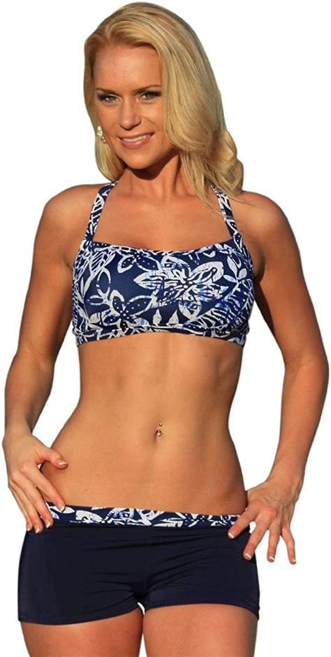 Ujena Vintage Sport Short Swimsuit Beachwear Bottom Only Amazonca