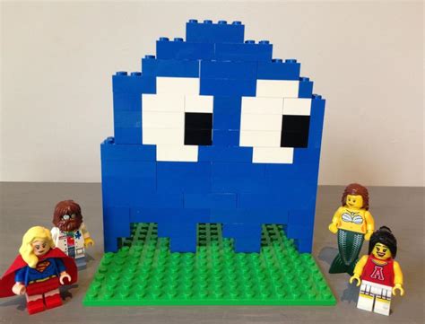 Lego Pac Man Ghost Sculpture Etsy