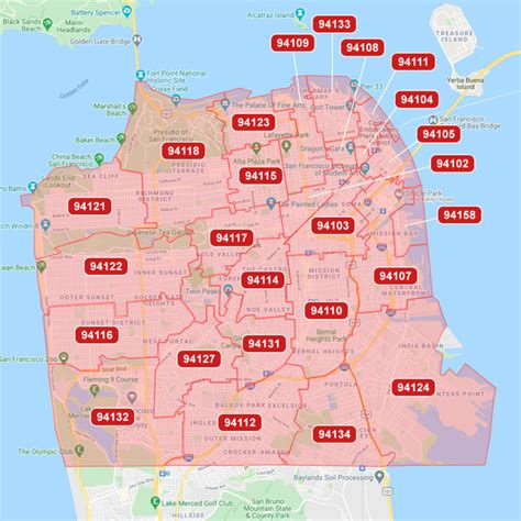 San Francisco Zip Code Map Mike Plotkowski Your Local Realtor