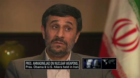 Ahmadinejad Blasts Israeli Leader In Larry King Interview