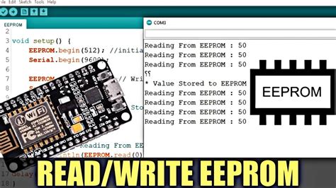How To Read Write Eeprom Of Nodemcu Arduino Eeprom Library Youtube
