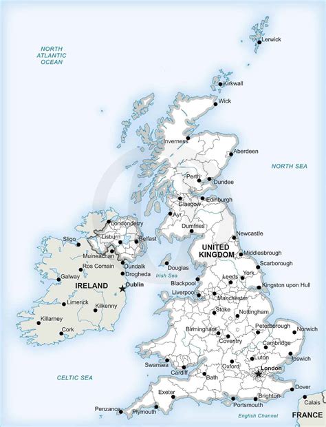 British Isles Political Map