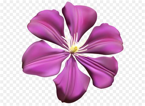 Png file with transparent background also available. Purple Flower - Purple Flower Transparent PNG Clip Art ...