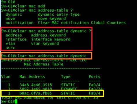 Update Cisco Mac Address Table Dashholden