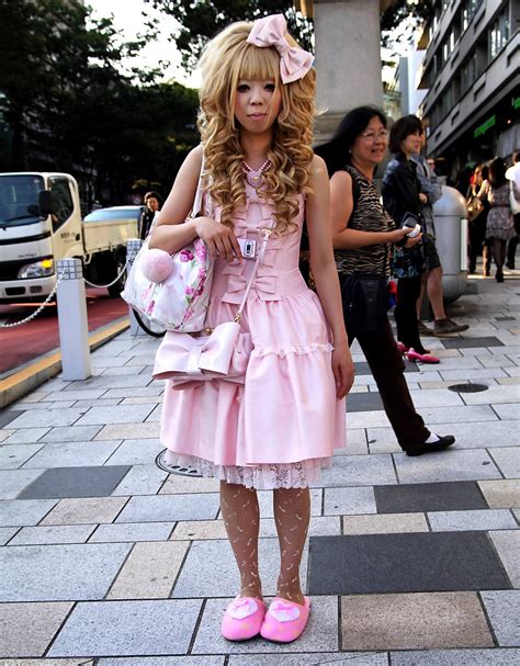 Japanese Hime Gyaru In Fuzzy Pink Slippers Tokyo Fashion