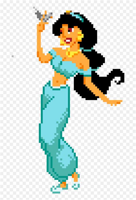 Princess Jasmine Pixel Art