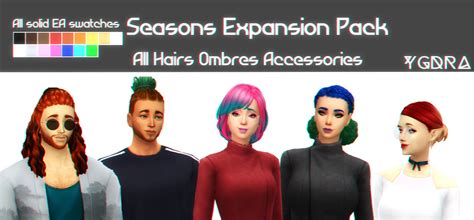 Sims 4 And More — Ygdra S Arbook The Sims 4 Seasons Hair