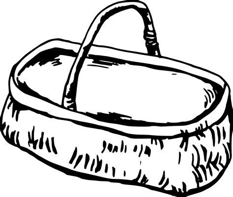 Basket Clipart Black And White Clip Art Library