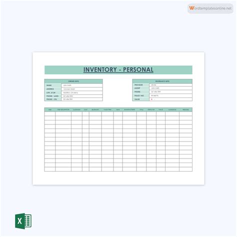 40 Free Inventory Spreadsheet Templates Word Excel