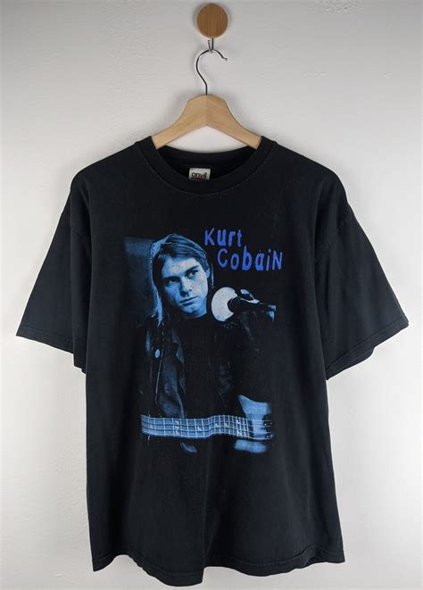 Vintage Kurt Cobain Nirvana Shirt Grunge Bidstitch