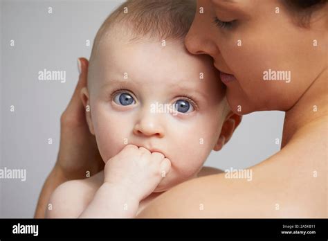 Portrait Of Mother And Baby Stock Photo Alamy