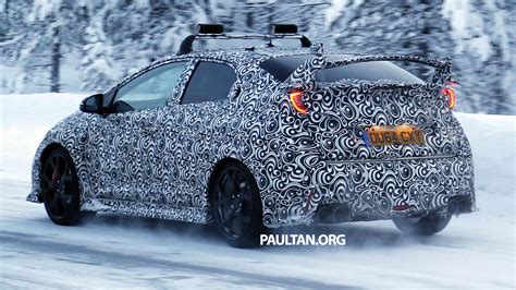 SPIED Honda Civic Type R On Test In Snowy Sweden Honda Civic Type R Paul Tan S Automotive