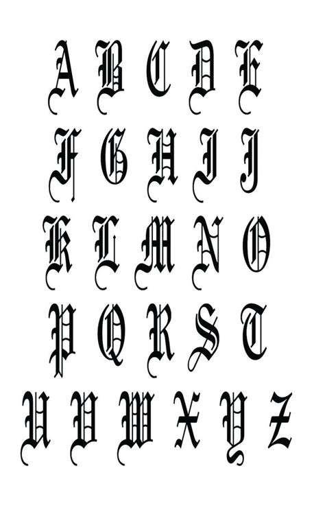 Old English Letters Decals Mid Large Clear Dippy Cow Nails