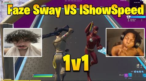 Faze Sway Makes Ishowspeed Rages In 1v1 Fortnite Youtube