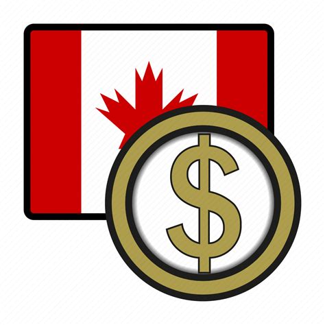 Canada Coin Dollar Exchange Money Canada Flag Payment Icon