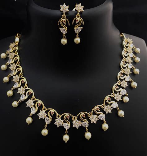 Imitation Necklace Set From Kovai Collections South India Jewels