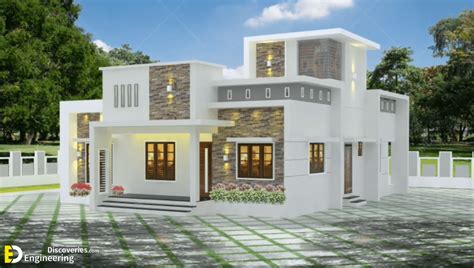 1000 Sq Ft 3bhk Contemporary Style Single Storey House And Free Plan