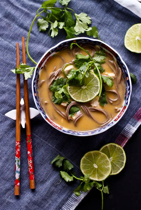 Thai Coconut Chicken Noodle Soup A Beautiful Plate
