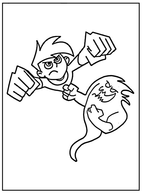 30 Free Printable Danny Phantom Coloring Pages