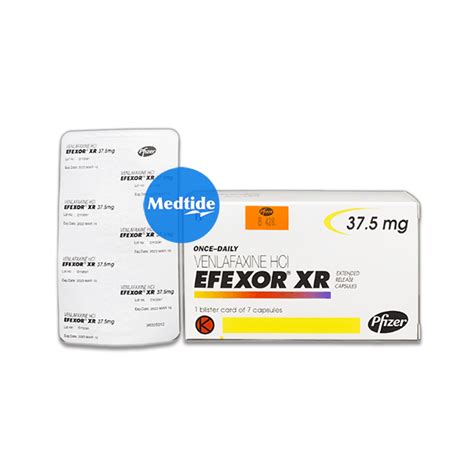 venlafaxine efexor xr 37 5 mg 7 capsules box medtide