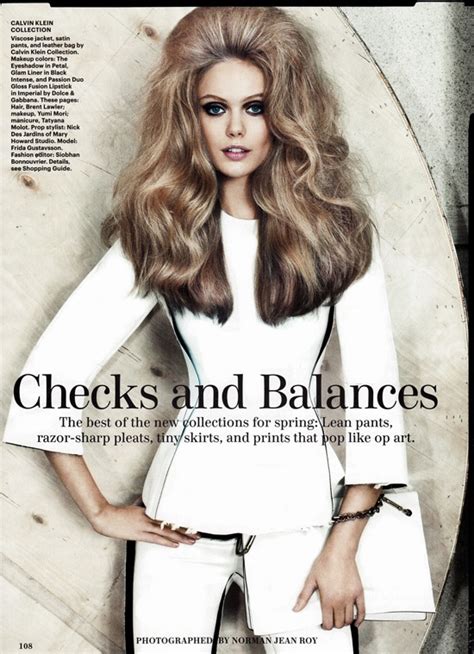 Allure January 2013 Editorial Frida Gustavsson The Fashionflag