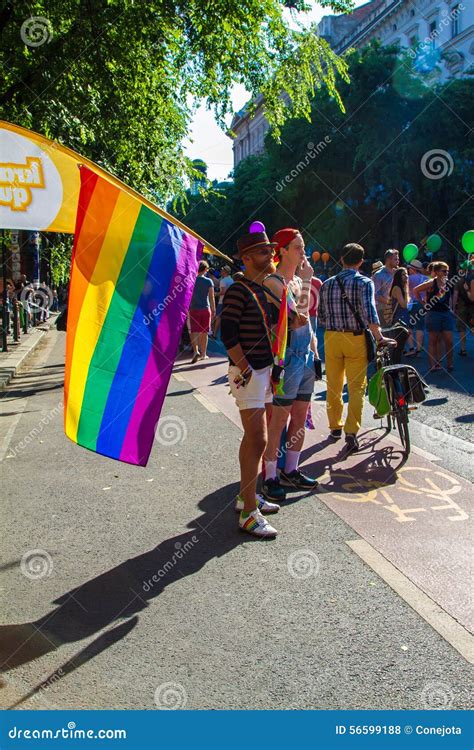 Pride Day Gay Parade In Budapest Hungary Editorial Stock Photo