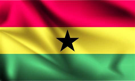 Ghana 3d Flag Waving 1229063 Vector Art At Vecteezy