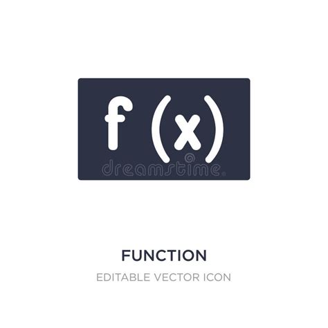 Function Icon On White Background Simple Element Illustration From