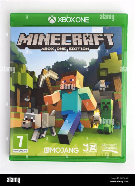 The Xbox One Game Minecraft By Mojang Stock Photo Alamy