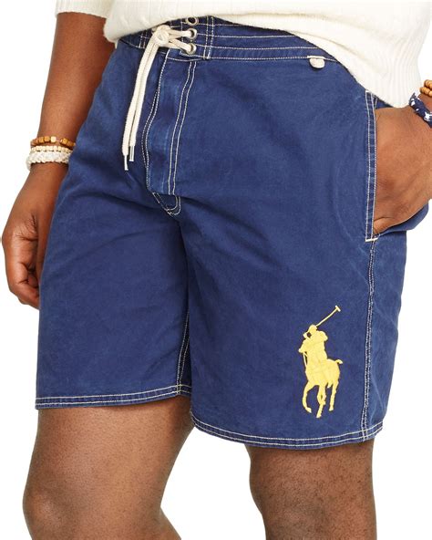 Lyst Ralph Lauren Polo Palm Island Swim Trunks In Blue For Men