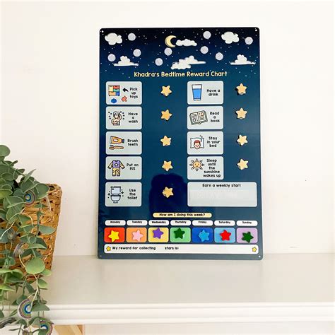 Childrens Bedtime Routine Board Craftly Ltd