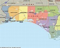 map of florida panhandle counties - Google Search in 2020 | Map of ...