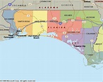 Map Of Florida Panhandle Counties