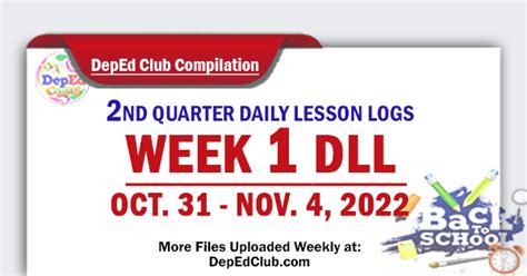 Nd Quarter Week Daily Lesson Log Dll Formatted Hot Sex Picture