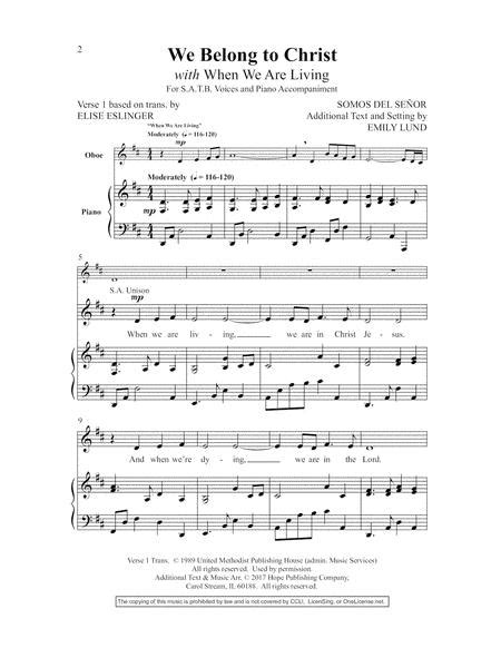 We Belong To Christ By Digital Sheet Music For Octavo Download