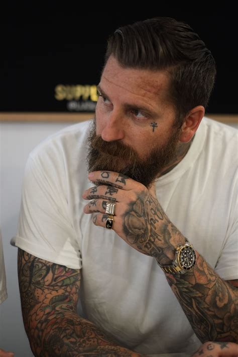 Pin By R Bl37 On Mens Style Beard Tattoo Bearded Men