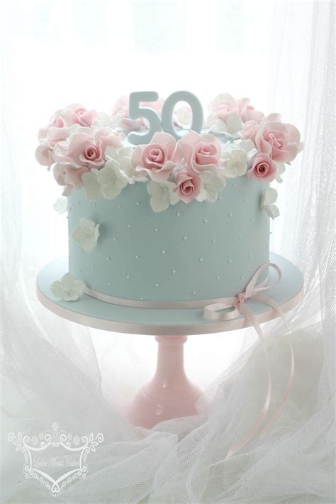 50th Birthday Cake 50th Birthday Cake Order Rose And Hydr Flickr