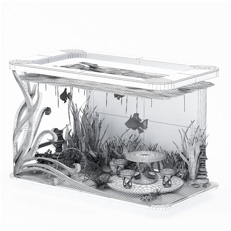 Modern Aquarium 3d Model 12 Max Free3d