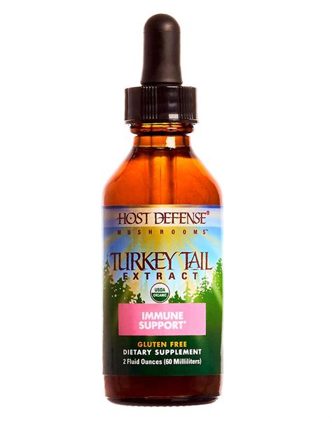 buy uk organic turkey tail extract host defense mushrooms immune 2 fl oz